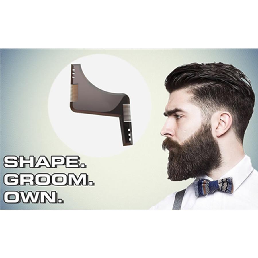Изображение товара: Шаблон для формирования бороды в душевом салоне, для стрижки бороды, для бритья, для придания формы, стильный Стайлинг, расческа, инструмент для ухода