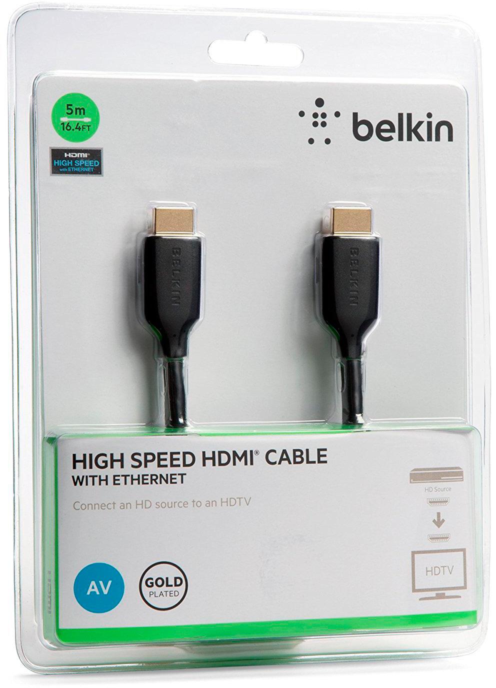 Изображение товара: Кабель Belkin High Speed HDMI 5 m (Black)