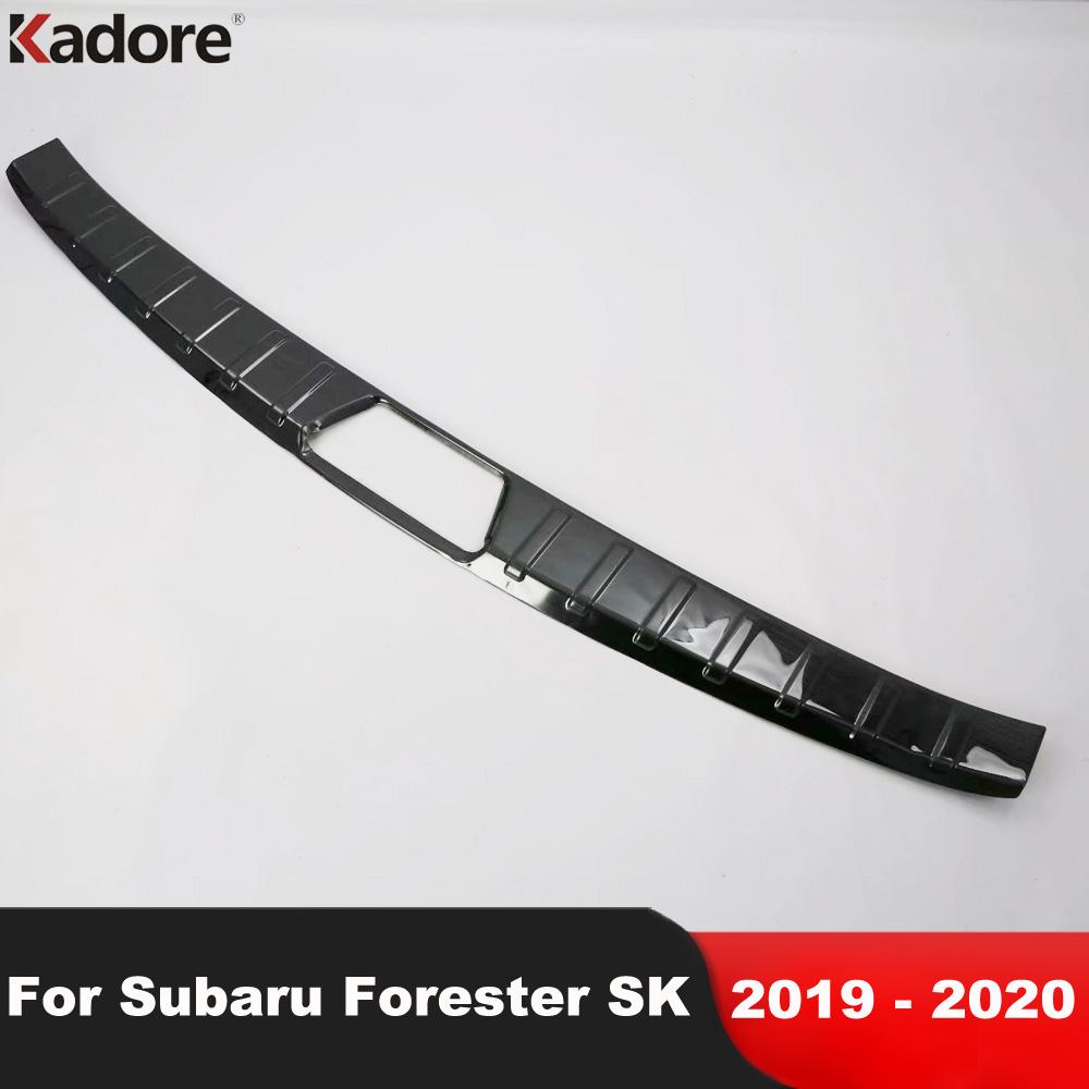 Изображение товара: Накладка на задний бампер для Subaru Forester SK 2019 2020, внутренняя накладка на дверные пороги из нержавеющей стали, защитный Стайлинг автомобиля