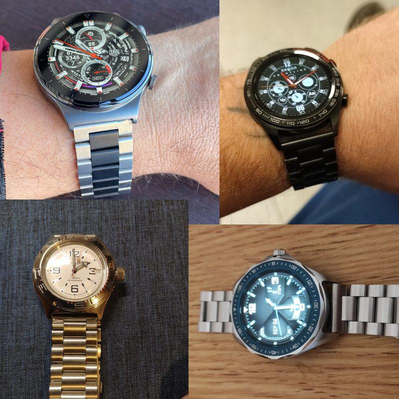 Изображение товара: Ремешок correa для huawei Watch 3/honor watch gs pro/gt 2 pro/gt2 pro/gt 2 46 мм, металлический браслет для браслетов Amazfit GTR 2/2e, 22 мм