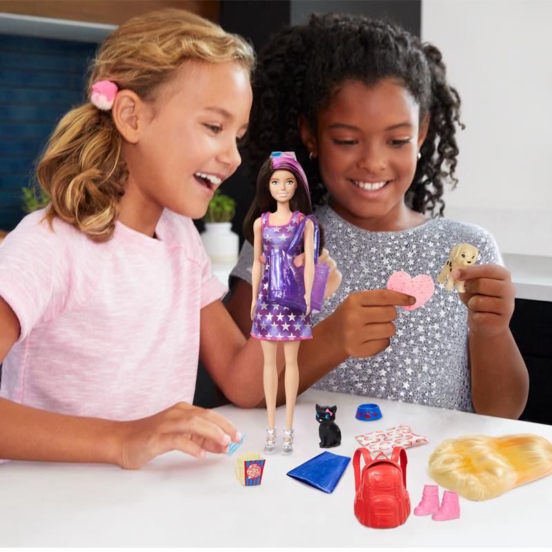 Изображение товара: Оригинальные куклы Барби с сюрпризом, цветная кукла для девочек, меняющая воду, домашние животные, кукла, набор аксессуаров, игрушки для детей, макияж GPD54
