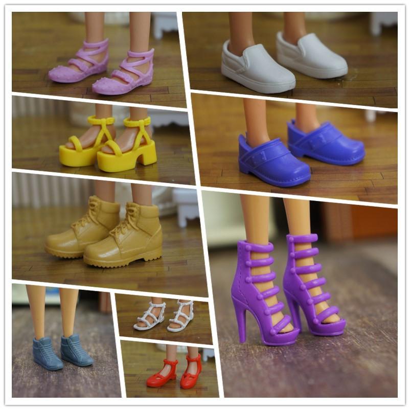 Изображение товара: Аксессуары для кукол 1/6, модные кроссовки, обувь на плоской подошве, Оригинальные сандалии, обувь на высоком каблуке для фото