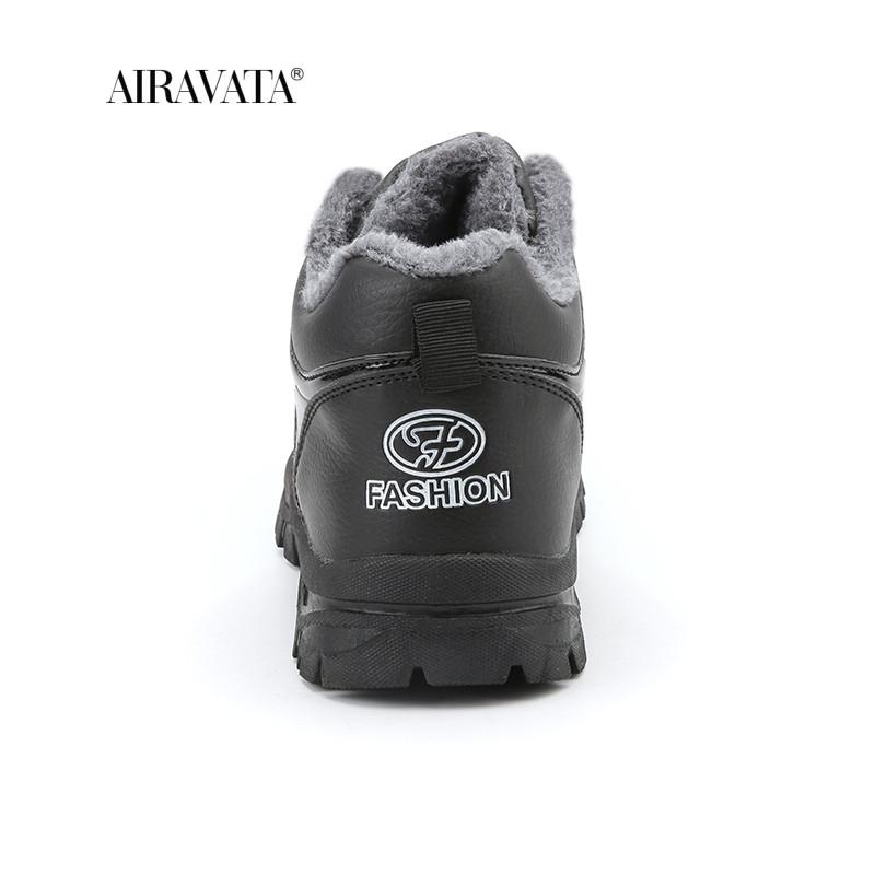 Изображение товара: Мужские модные зимние ботинки удобные мягкие теплые походные ботинки толстые износостойкие Нескользящие водонепроницаемые