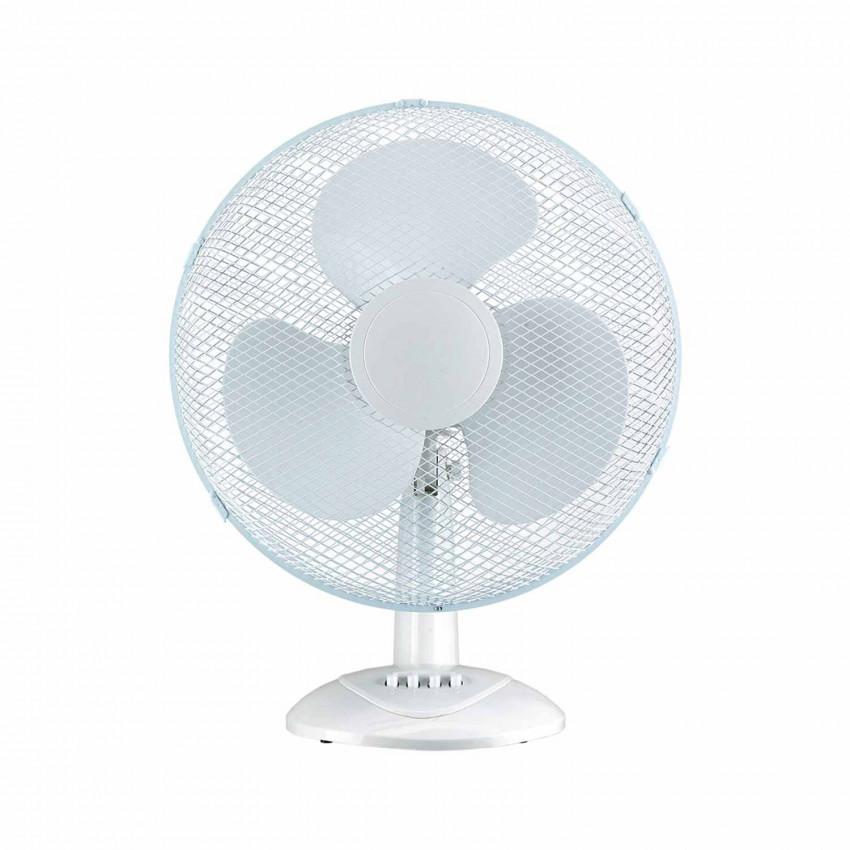 Изображение товара: Настольный вентилятор Raydan Home-Comfort Up, белый, 40 Вт, Ø 40 см, 3 скорости, 90 °, портативный, бесшумный, для дома