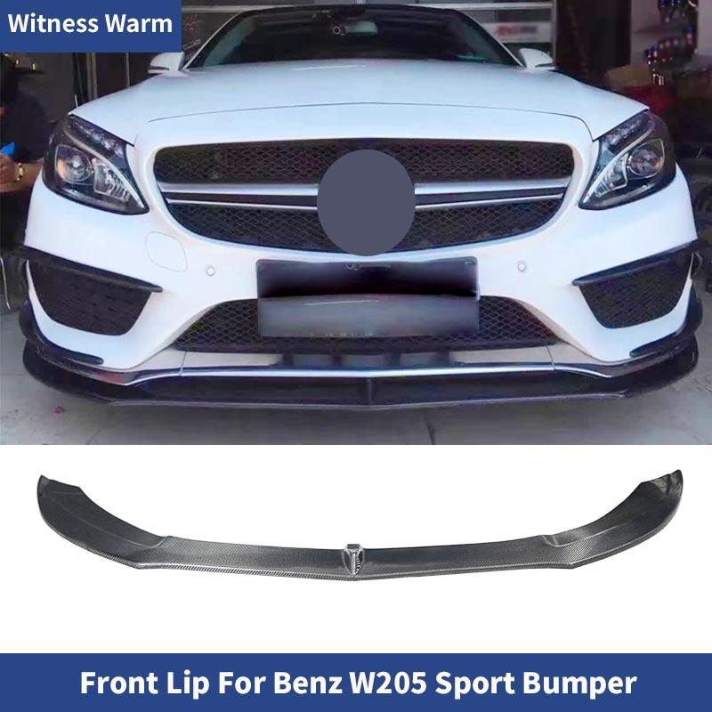 Изображение товара: W205 диффузор из углеродного волокна передний бампер диффузор сплиттер для Mercedes Benz W205 S205 спортивный бампер 14-18