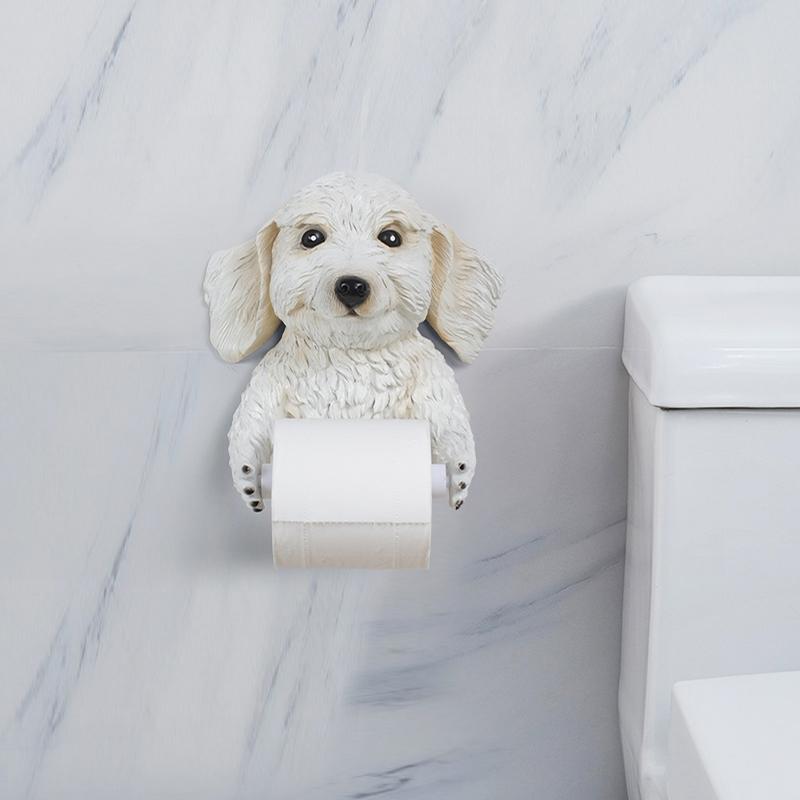 Изображение товара: Держатель для туалетной бумаги из смолы в ванную комнату держатель для туалетной бумаги в виде животного Тедди