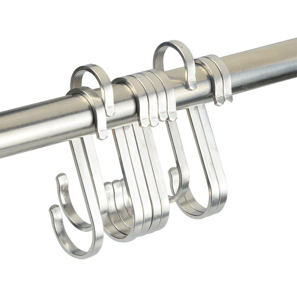 Изображение товара: Крючки S из нержавеющей стали, подвесная держатели для крючков-органайзер для кухни, необходимая вешалка для одежды, аксессуары для дома