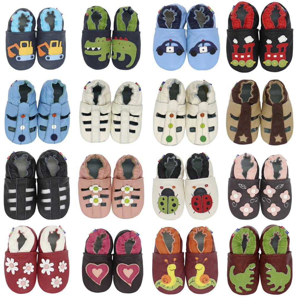 Изображение товара: Carozoo обувь для новорожденных девочек Тапочки из мягкой коровьей кожи сандалии для малышей мальчиков обувь для первых шагов Кроссовки Носки Бесплатная доставка