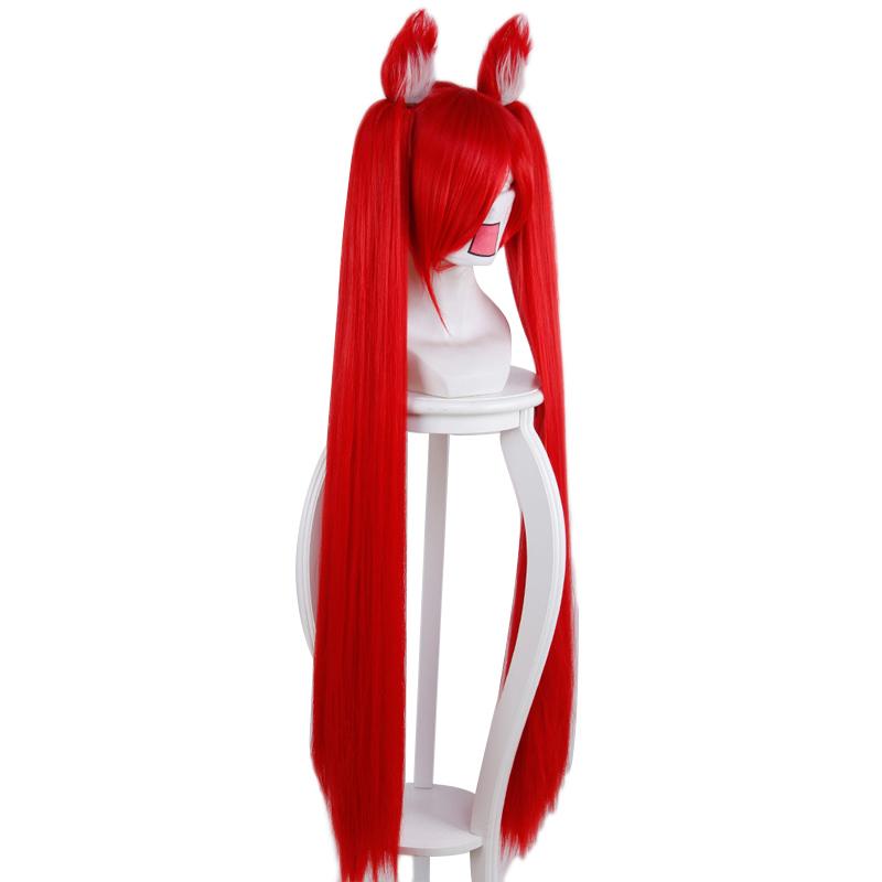 Изображение товара: Игра LOL Jinx волшебная девушка косплей красный парик термостойкие синтетические волосы для девочек и женщин Хэллоуин Карнавал реквизит