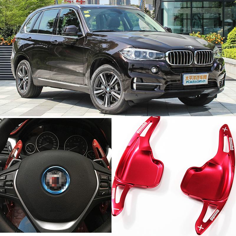 Изображение товара: Для BMW X5 17-18 2 шт. рулевое колесо DSG лопастное лезвие переключения спортивный Переключатель удлинитель автомобильный Стайлинг Красный Черный Синий Серебристый