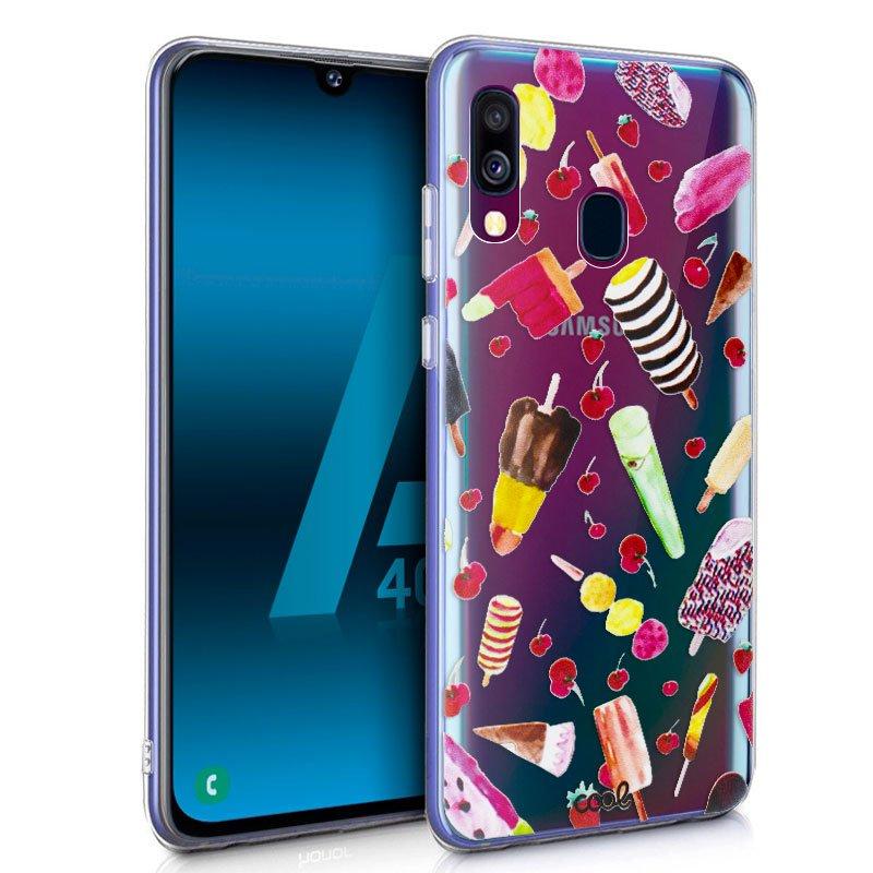 Изображение товара: Прозрачный чехол для Samsung A405 Galaxy A40 с мороженым