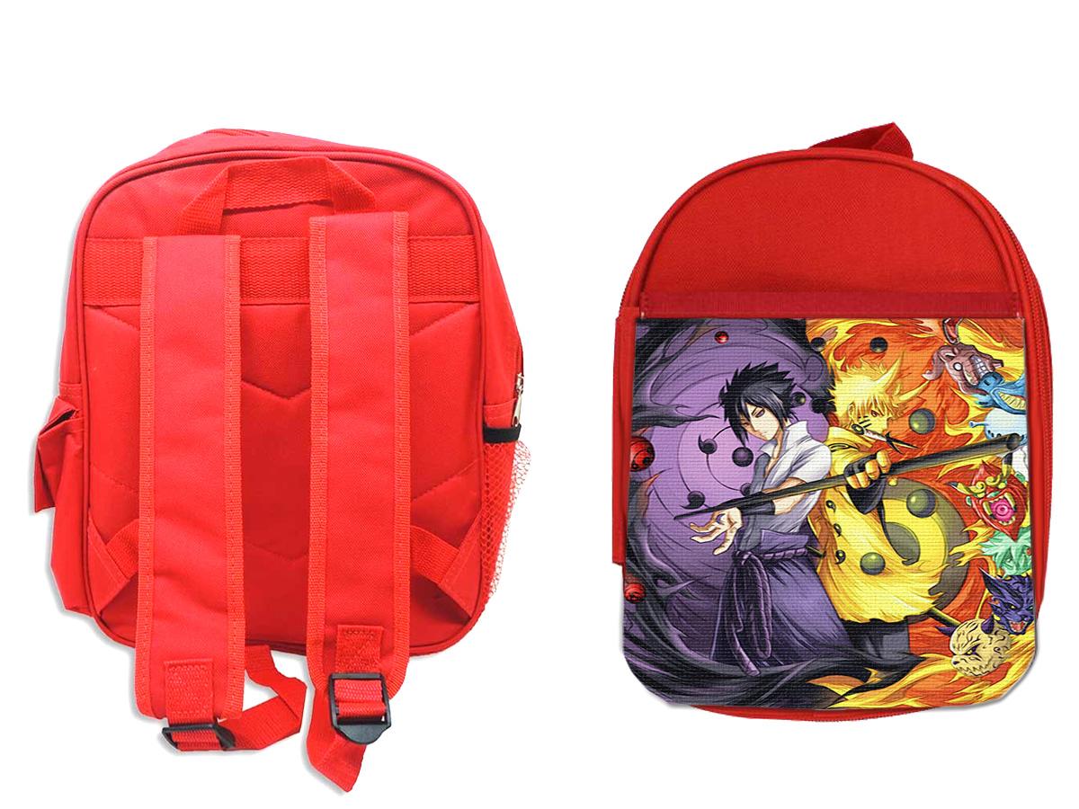 Изображение товара: MERCHANDMANIA SASUKE и Шаринган Наруто красный рюкзак для школы Материал Дети Девочка персонализированные