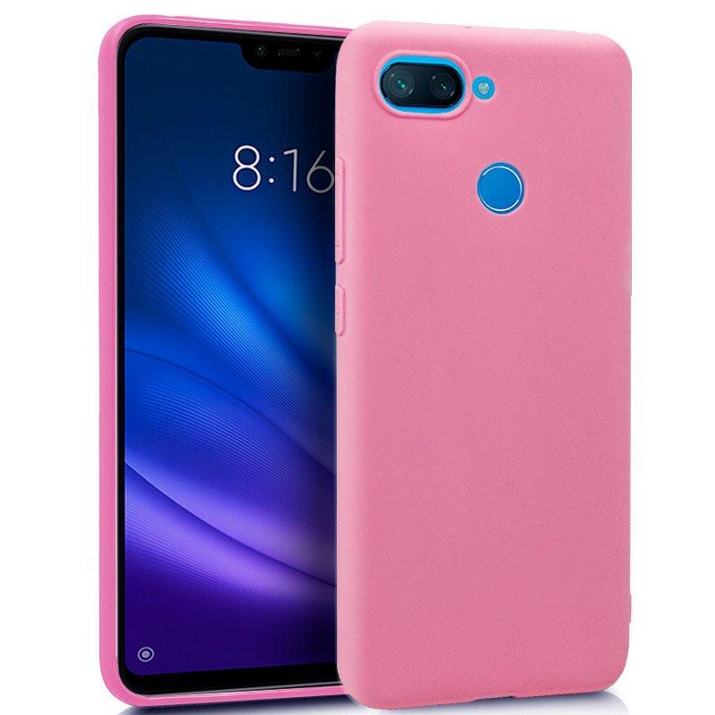 Изображение товара: Силиконовый чехол Xiaomi My 8 Lite (розовый, мягкий, ударопрочный, грязеотталкивающий)
