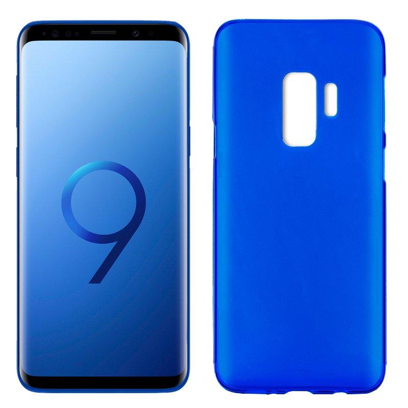 Изображение товара: Силиконовый чехол samsung G965 Galaxy S9 Plus (синий, гладкий, to