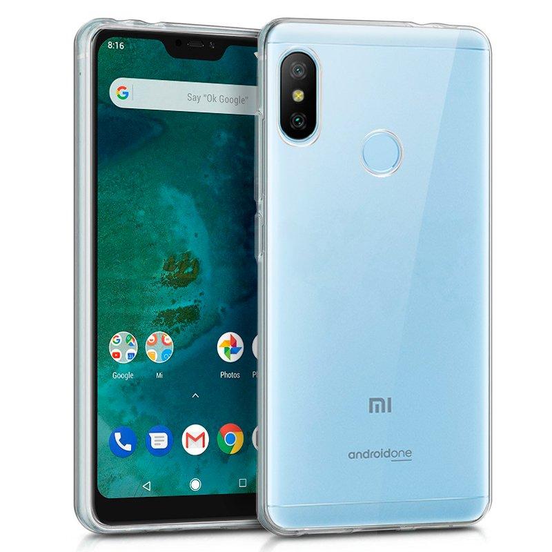 Изображение товара: Чехол-подставка гелевый TPU Xiaomi прозрачный My A2 Lite Redmi 6 Pro