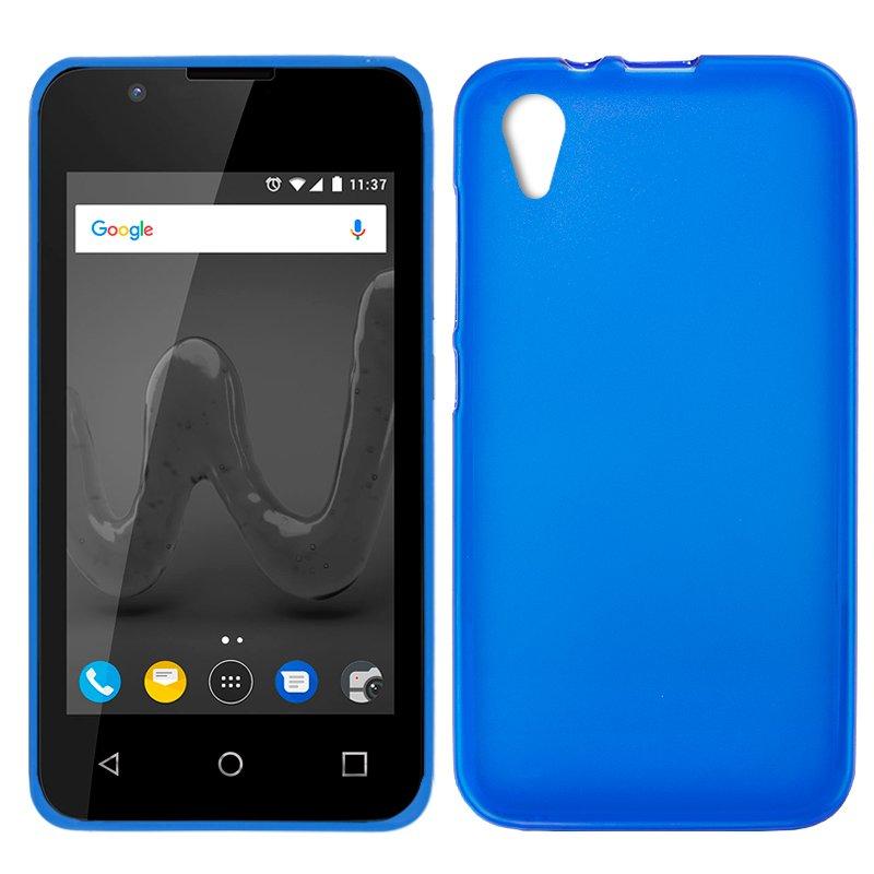 Изображение товара: Силиконовый чехол Wiko Sunny 2 (синий, мягкий, ударопрочный, resi