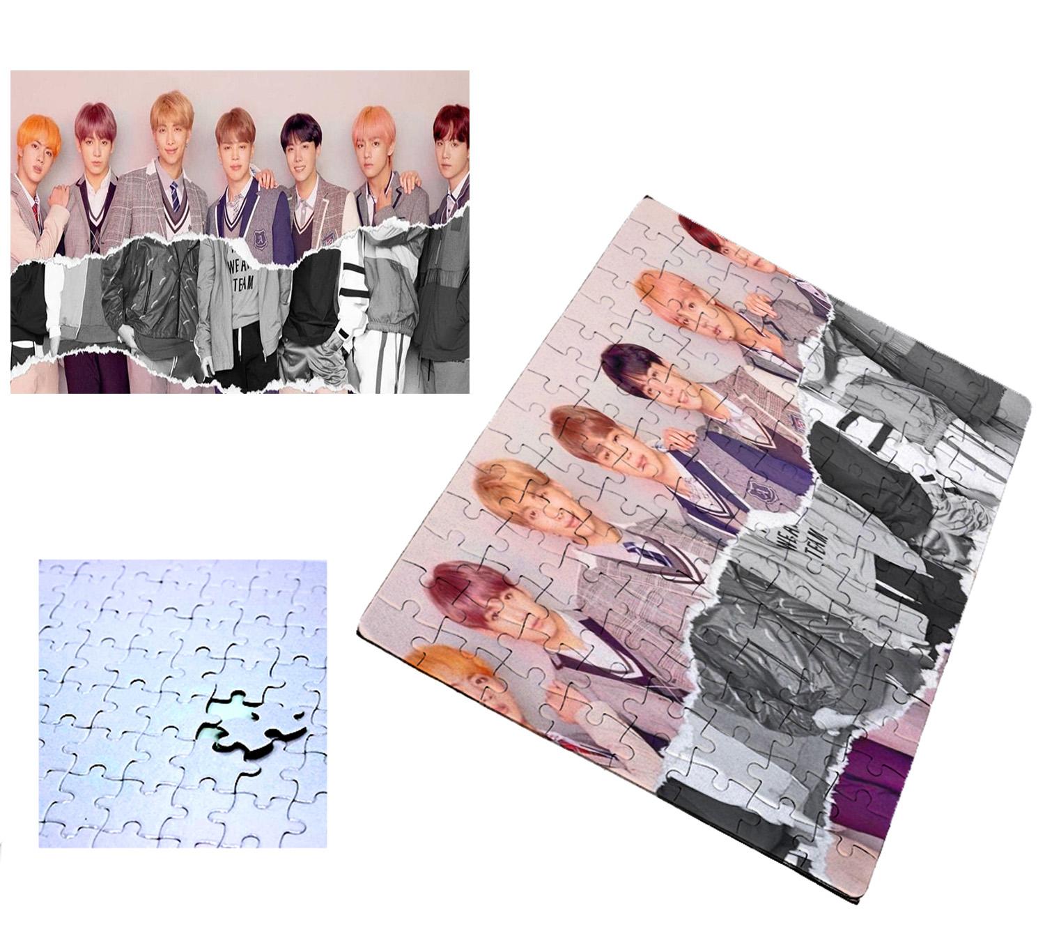 Изображение товара: MERCHANDMANIA головоломка 120 штук BTS Корея поддельные Любовь Музыка Головоломка игра образовательная игра мальчик смешное предложение