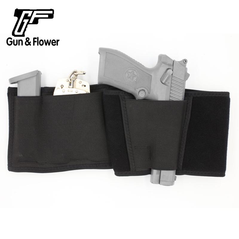 Изображение товара: Кобура для пистолета из неопрена Gunflower, для скрытого ношения, дополнительный ремень, для левой и правой руки