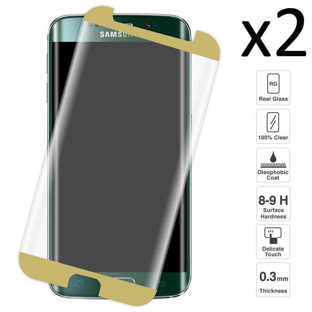 Изображение товара: Samsung Galaxy S6 Edge Gold, набор из 2 предметов протектор экрана cri