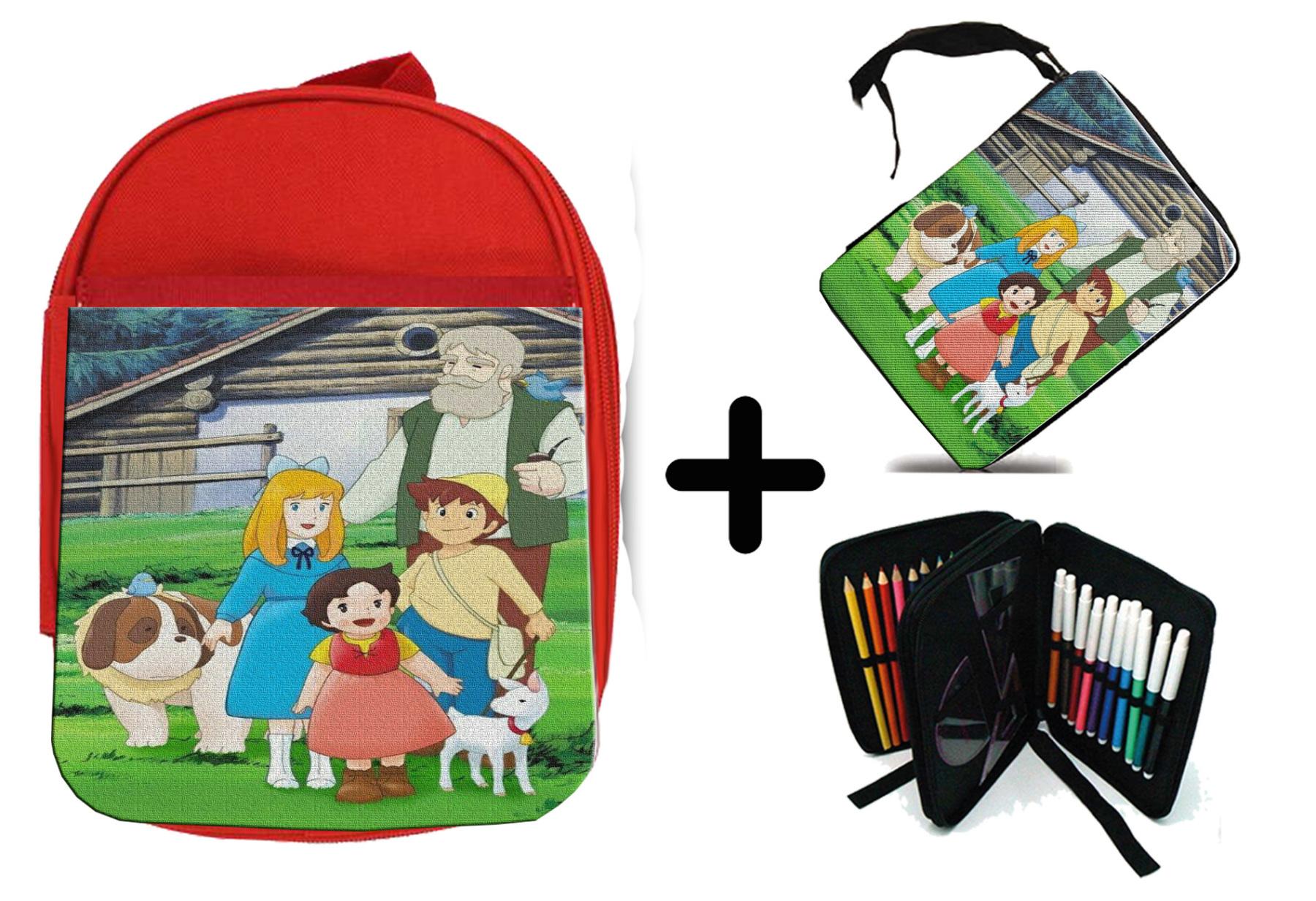 Изображение товара: MERCHANDMANIA пакет красный рюкзак и HEIDI старая серия аниме Школьный Материал Дети пользовательское предложение