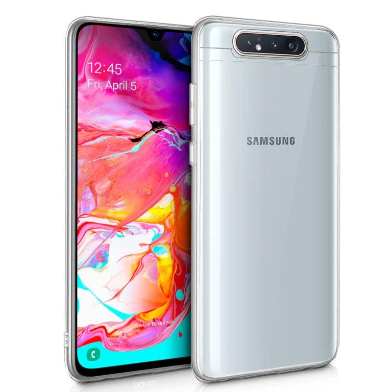 Изображение товара: Силиконовый чехол для Samsung A805 Galaxy A80 (прозрачный, мягкий, ударопрочный, грязеотталкивающий)