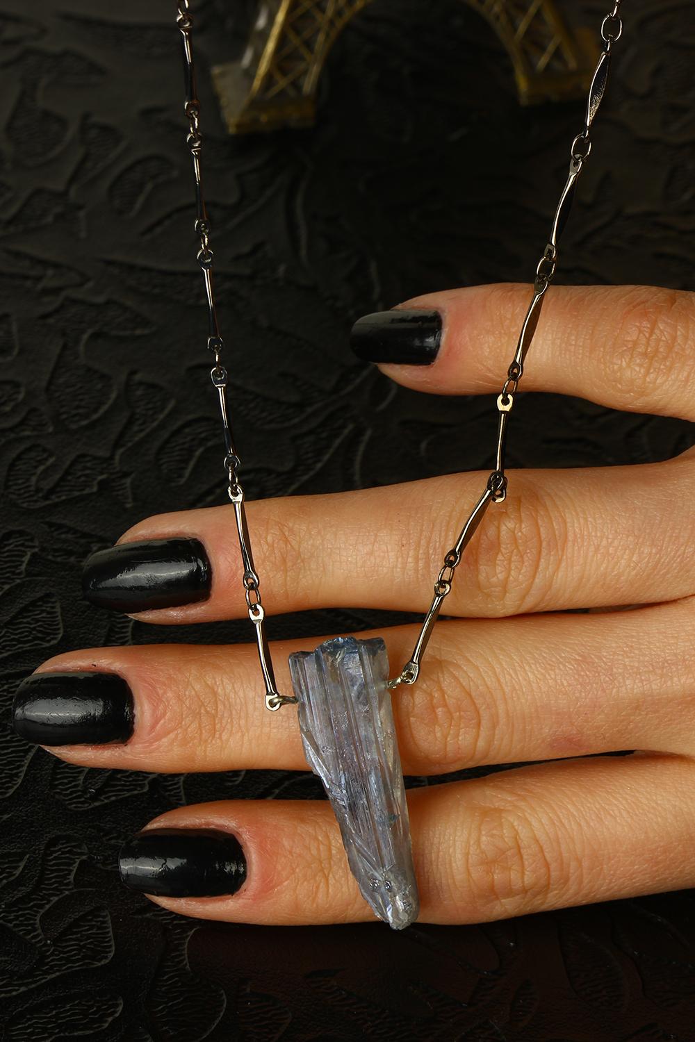 Изображение товара: Д-р камень натуральный камень женщин кварца ожерелье латунь 121 AR50