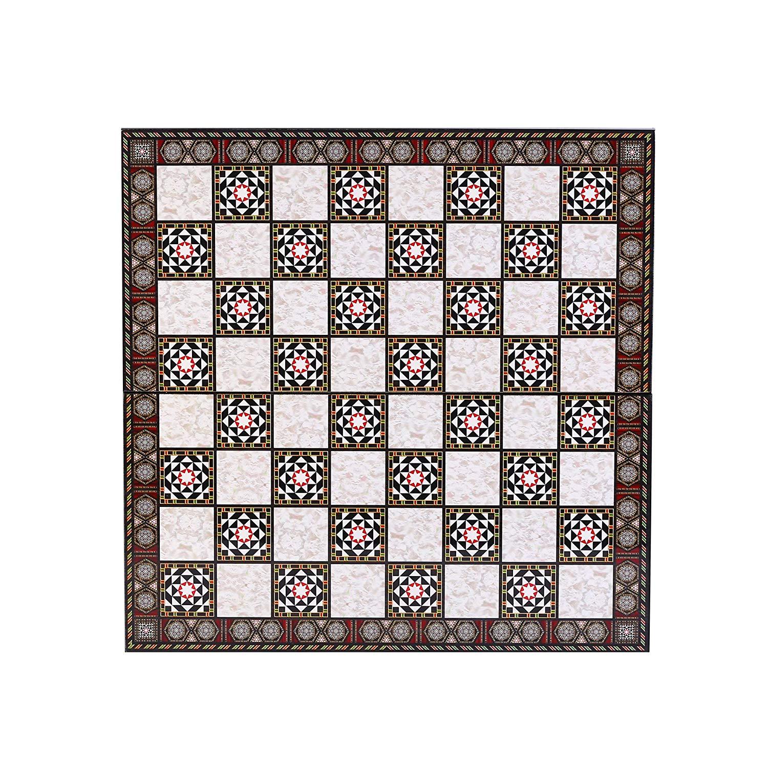 Изображение товара: Классический Шахматный набор для взрослых, шахматные доски ручной работы с жемчугом мамы, 7 см