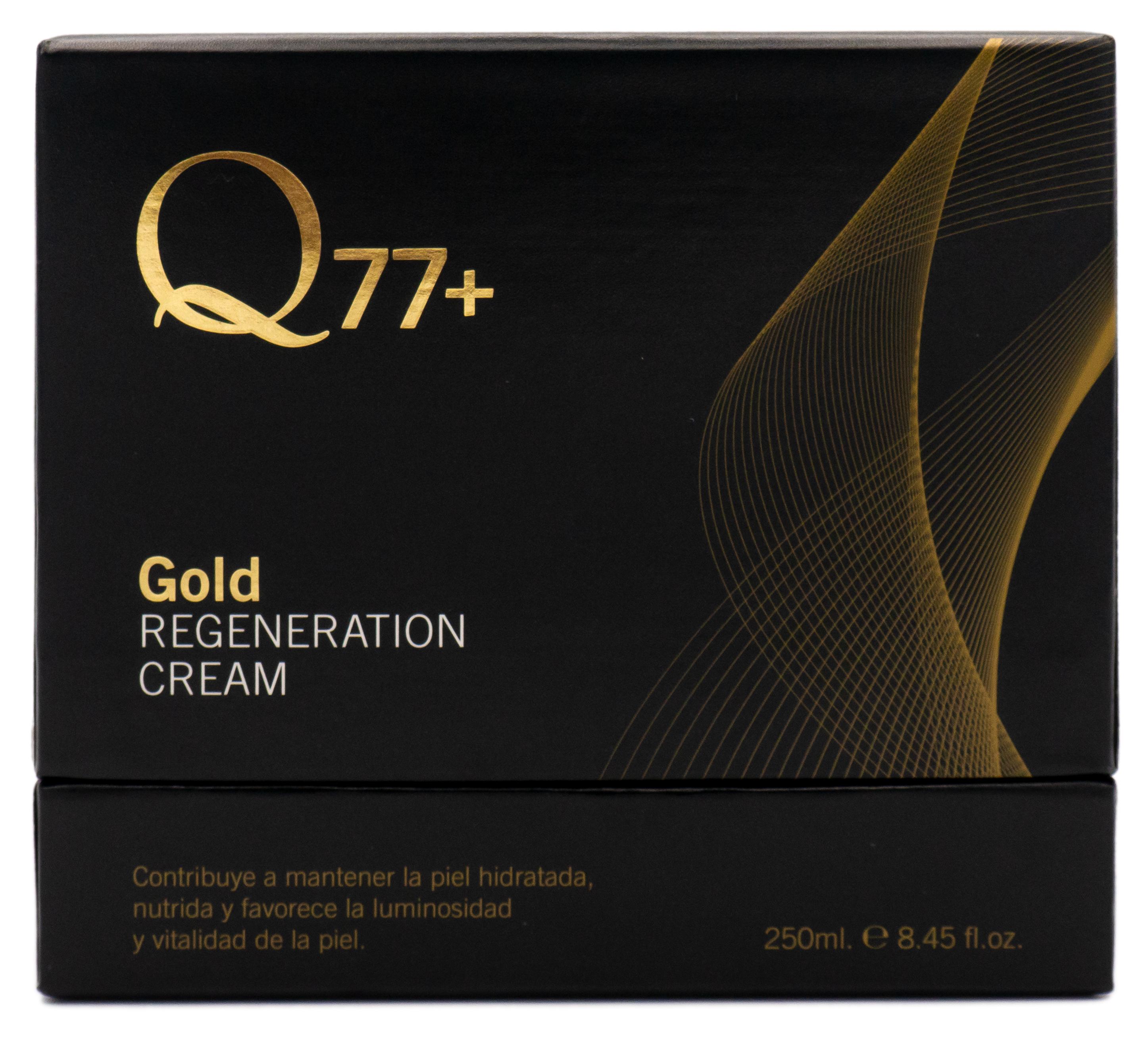 Изображение товара: Q77 + GOLD регенерирующий крем | Увлажняющий крем для лица | Антивозрастной эффект | Крем против морщин | С гиалуроновой кислотой и 24-каратным золотом