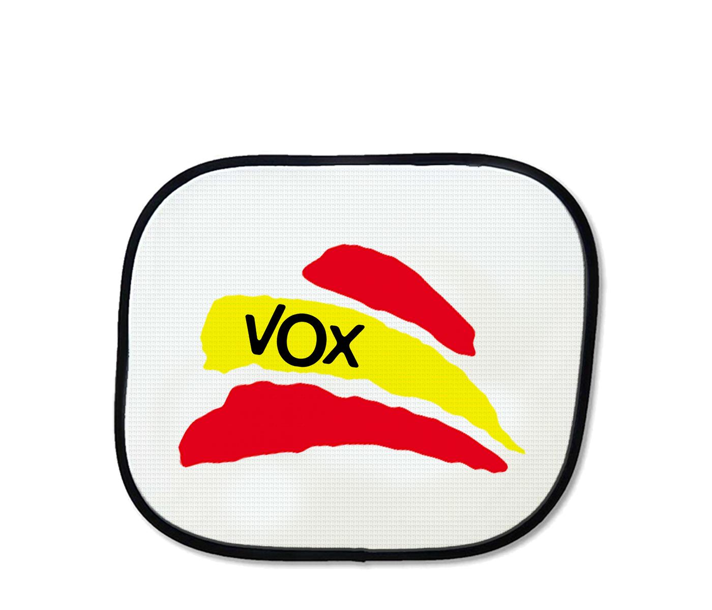 Изображение товара: MERCHANDMANIA PARASOL Логотип вечерние VOX флаг Испании боковые окна автомобильные аксессуары гибкий подарок на заказ