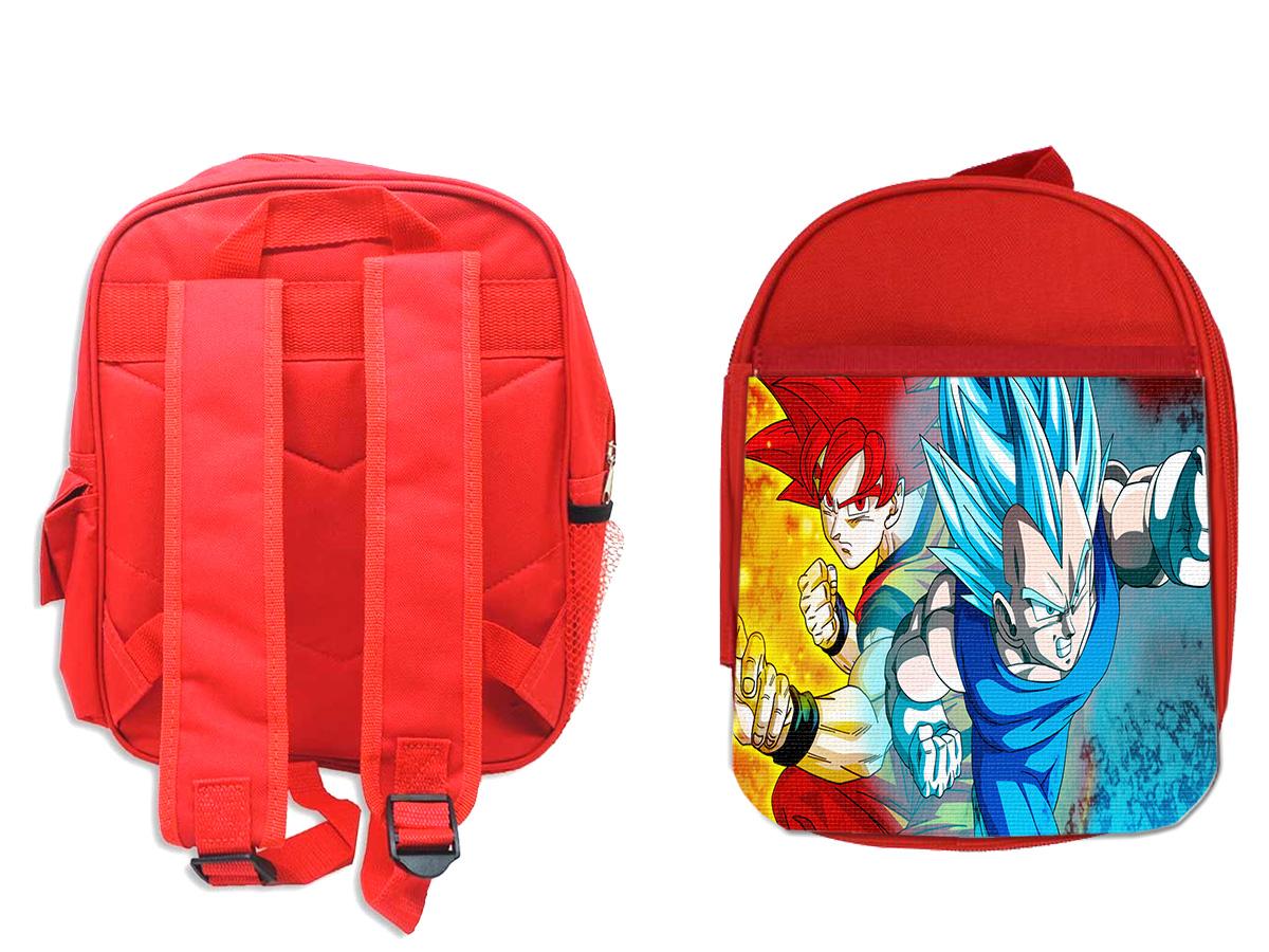 Изображение товара: MERCHANDMANIA Красный Жемчуг дракона супер боги SSJ рюкзак для школы Материал дети мальчик девочка персонализированные