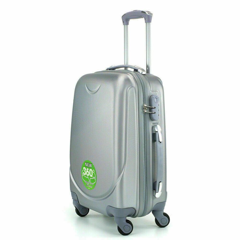 Изображение товара: Маленький чемодан 4 колеса 360 ° ручной Багаж каюта жесткий серый