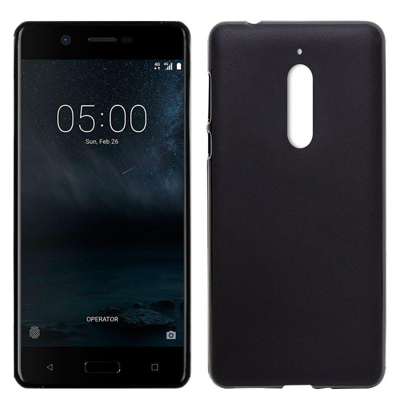 Изображение товара: Силиконовый чехол для Nokia 5 (черный, мягкий, ударопрочный, грязеотталкивающий)