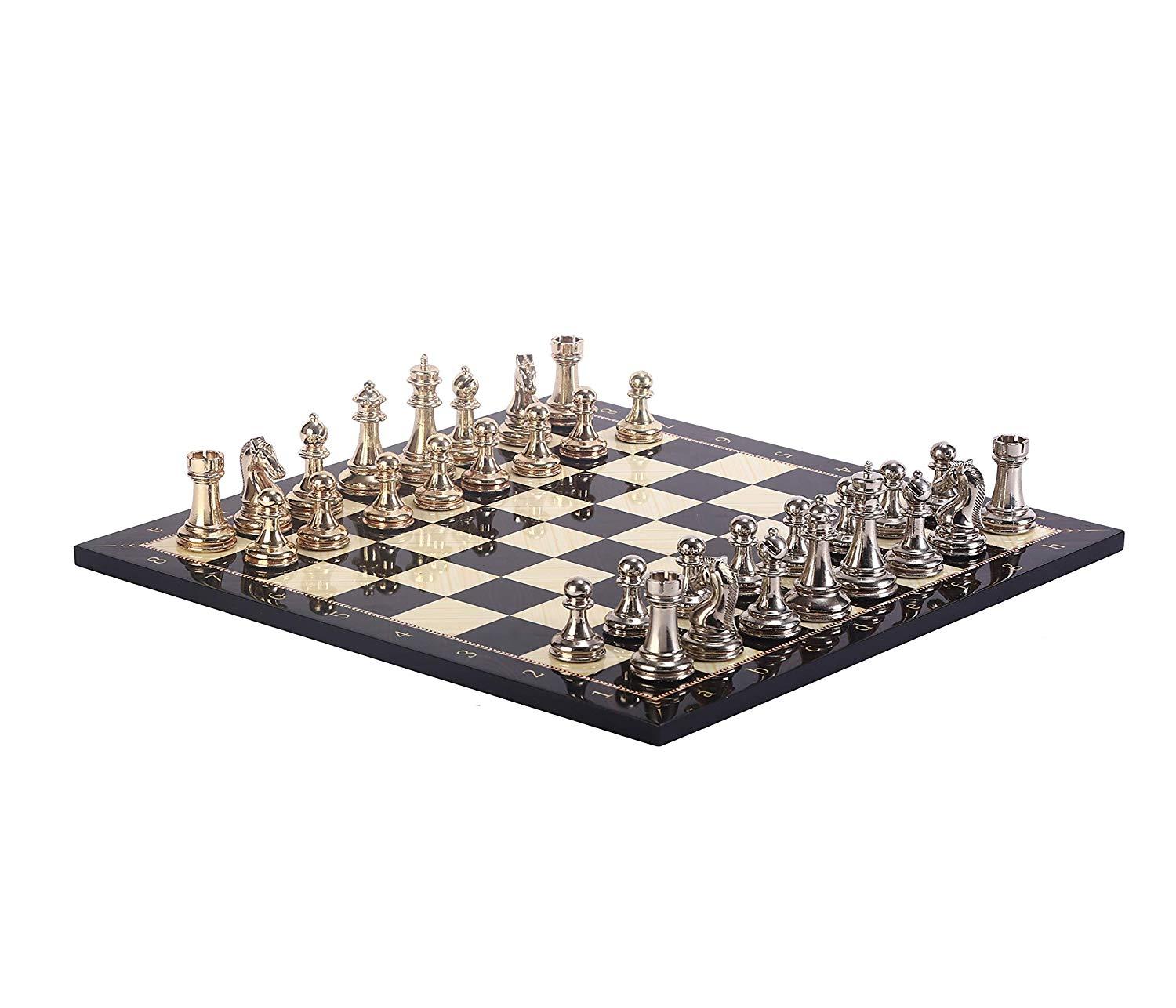 Изображение товара: Шахматный набор классический для взрослых, деревянная шахматная доска с узором из ореха короля 7 см