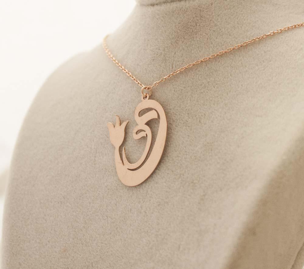 Изображение товара: Vav фигура ожерелье ювелирные изделия кулон 925 пробы серебро розовое золото с цепочкой