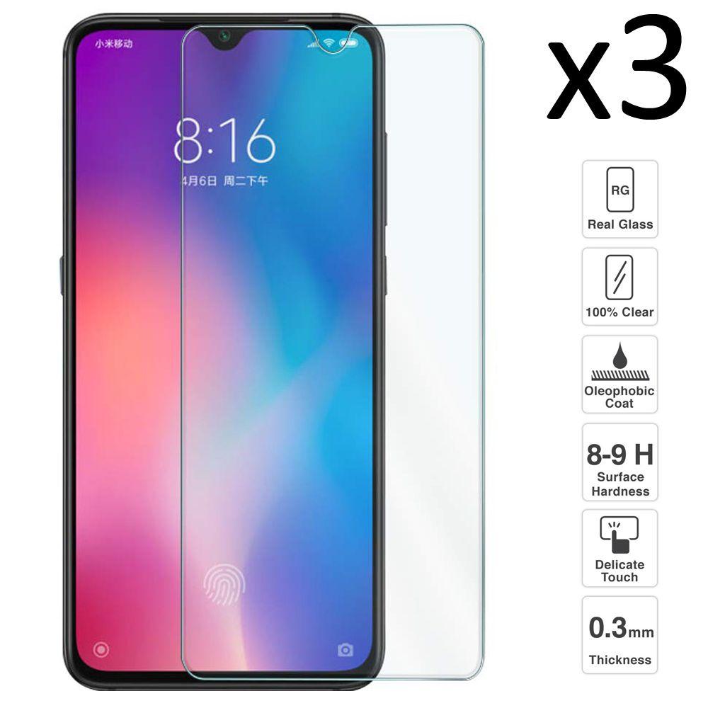 Изображение товара: Xiaomi Mi9 набор из 3 предметов закаленное стекло для защиты экрана от царапин ультратонкое легкое в установке