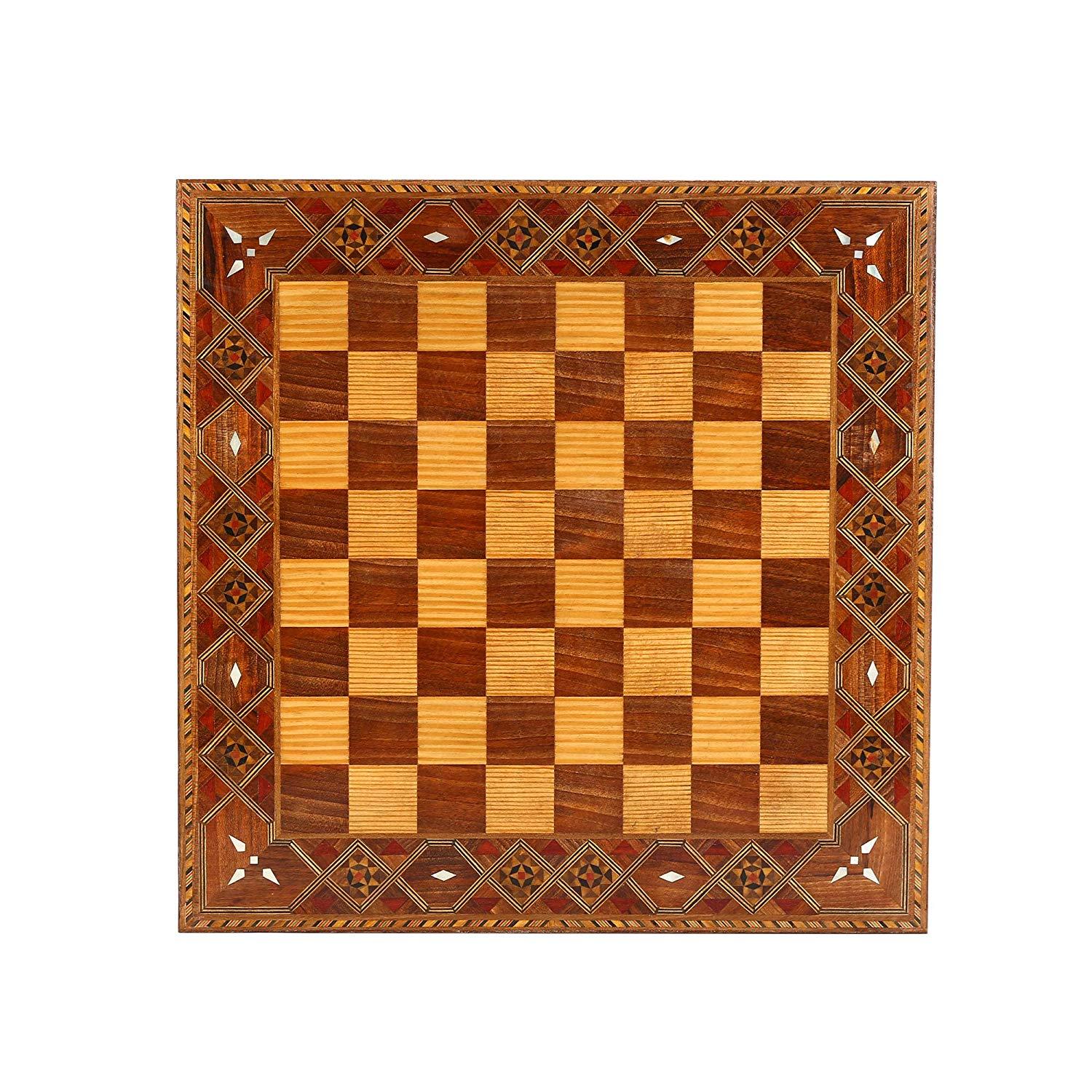 Изображение товара: Набор классических шахматных фигур для взрослых, набор шахматных фигур ручной работы из натурального массива дерева с оригинальной жемчужиной, Размер 7 см