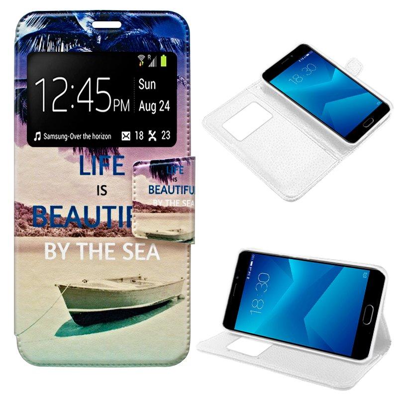 Изображение товара: Чехол с откидной крышкой Meizu M5 Note с рисунками пляжные
