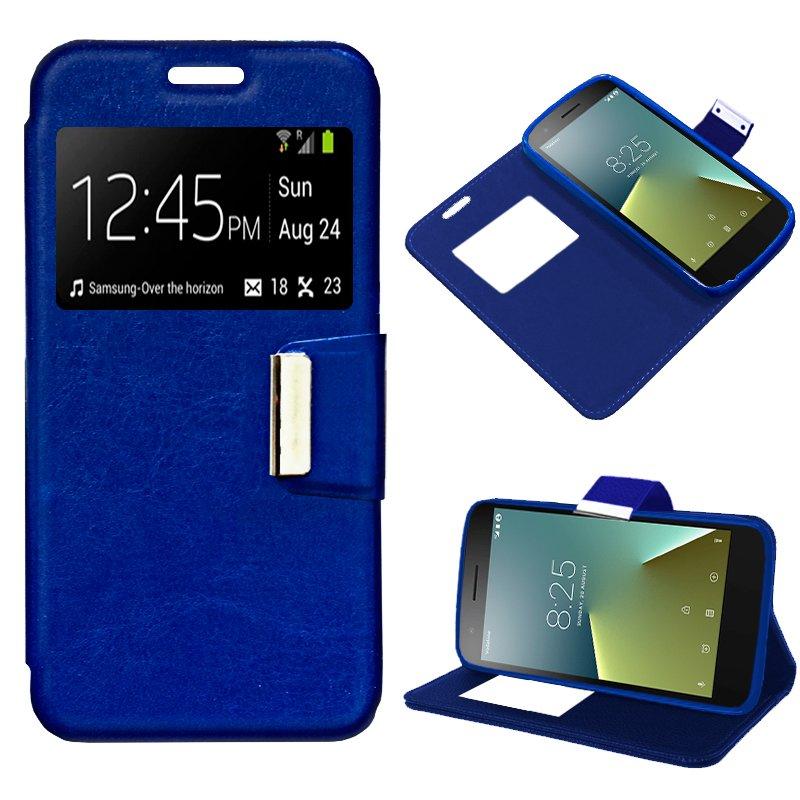 Изображение товара: Чехол с откидной крышкой Vodafone Smart E8 синего цвета