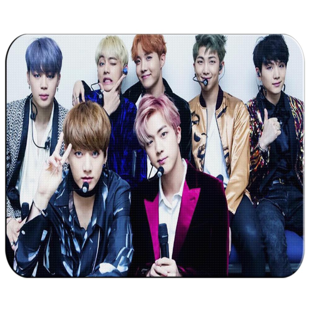 Изображение товара: Коврик среднего размера для мальчиков MERCHANDMANIA, BTS с LUV KPOP IDOL MNET, для компьютеров, ПК, ноутбуков