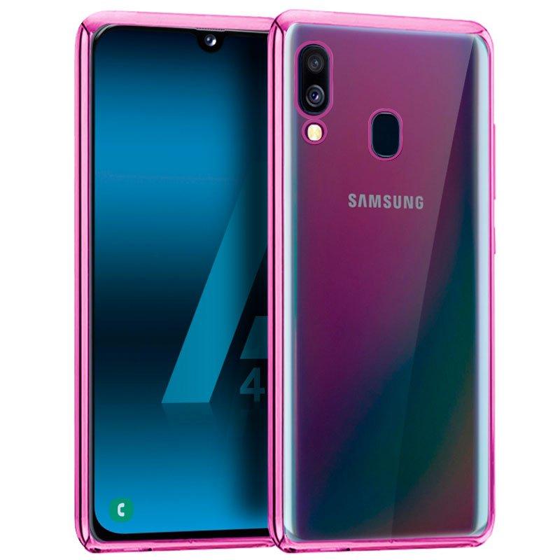 Изображение товара: Чехол samsung A405 Galaxy A40 Edge металлик (розовый)