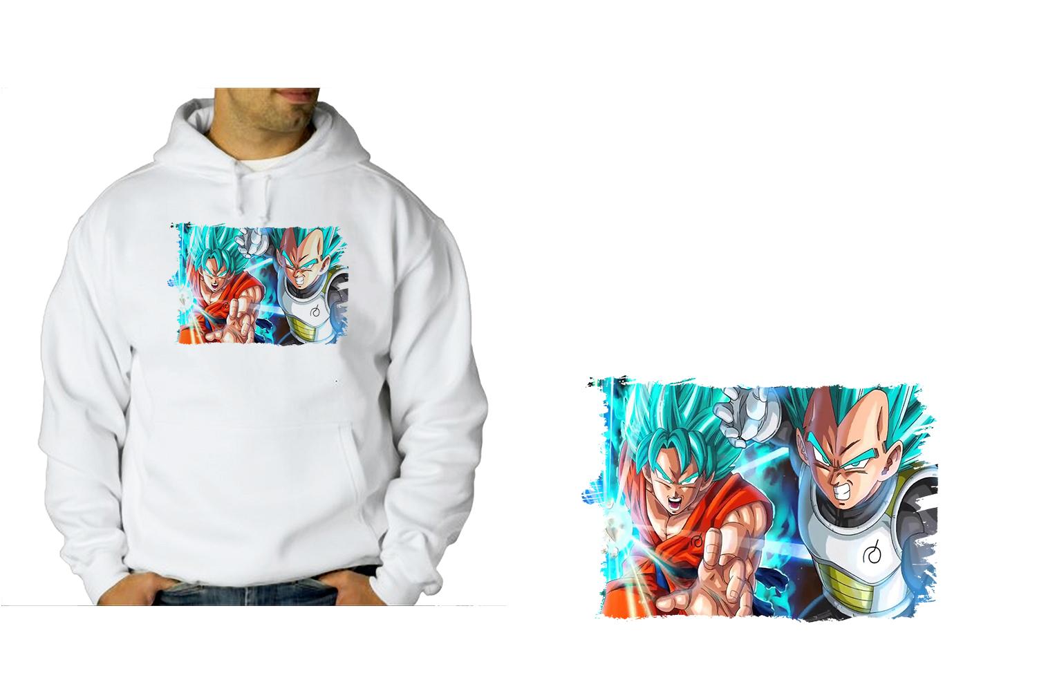 Изображение товара: MERCHANDMANIA Толстовка GOKU VEGETA SSJ GOD синий персонализированный унисекс Мужской ребенок полиэстер tecnica предложение