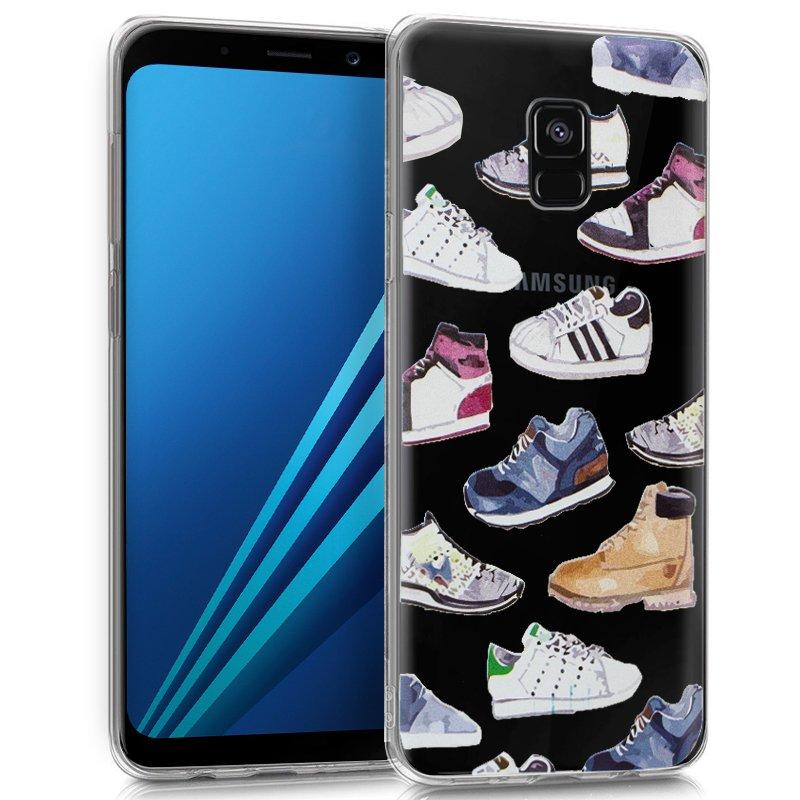Изображение товара: Чехол для Samsung A530 Galaxy A8 (2018) прозрачные кроссовки