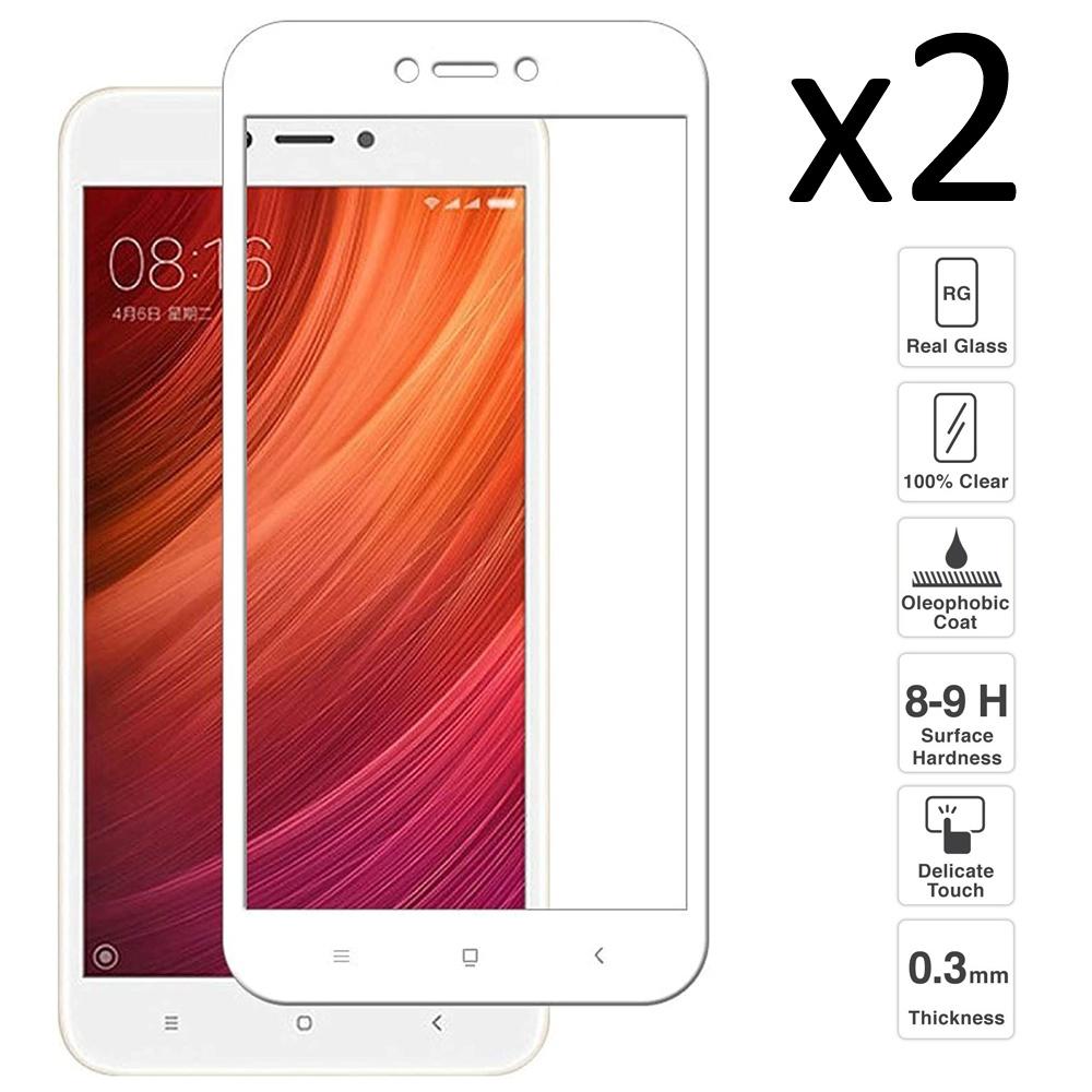 Изображение товара: Xiaomi Redmi 5A C/белый комплект из 2 предметов, полная защита экрана, закаленное стекло, против царапин, ультра тонкий, легко установить