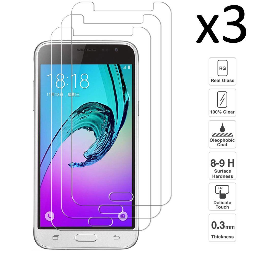 Изображение товара: 3 шт./комплект, ультратонкое закаленное стекло для защиты экрана от царапин для Samsung Galaxy J3 2016