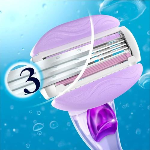 Изображение товара: Venus Breeze Женская бритва + 2 сменных головки ручное бритье для женщин бритвенные лезвия Безопасная бритва для женщин