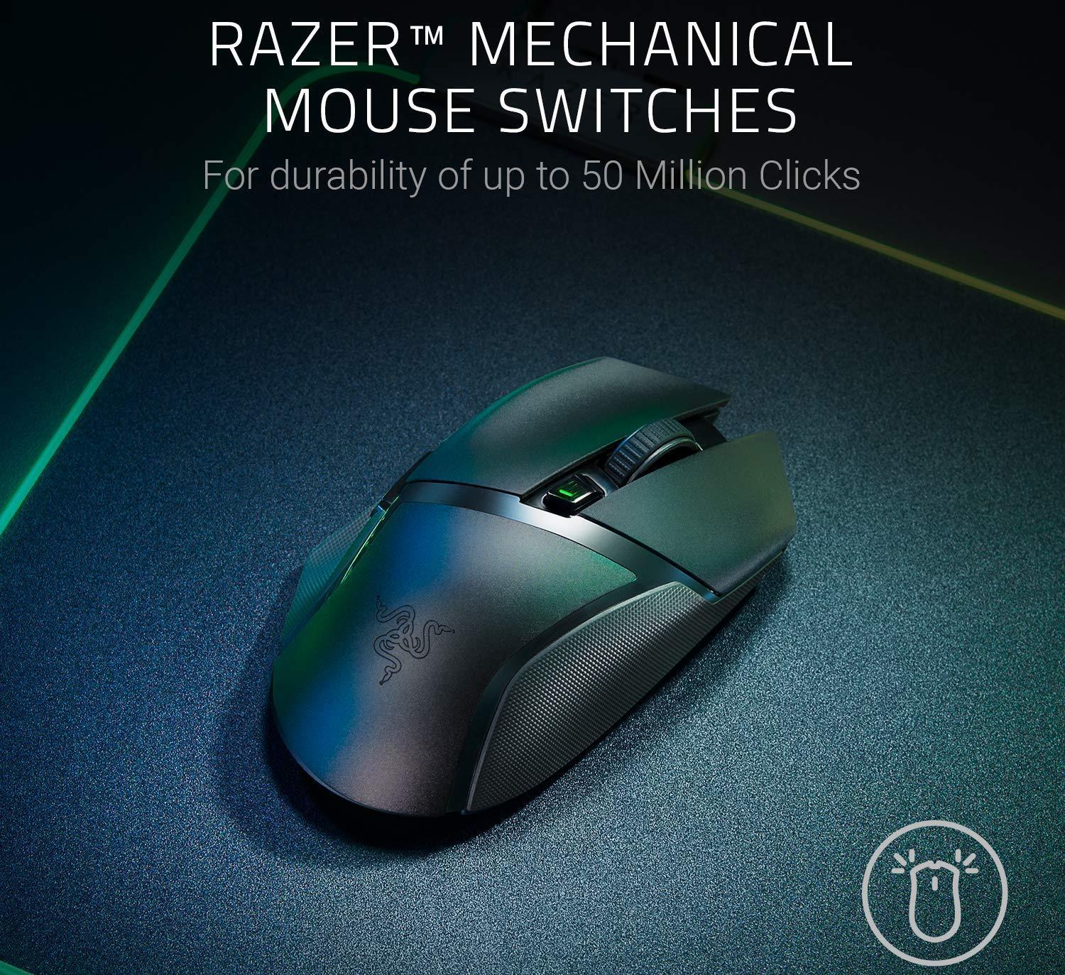 Изображение товара: Игровая мышь Razer Basilisk X HyperSpeed RZ01-03150100-R3G1 (Black) с гиперскоростной передачей,16000DPI, оптический датчик RGB