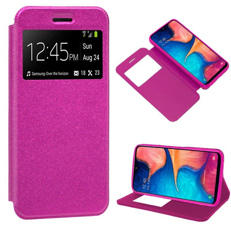 Изображение товара: Розовый чехол-книжка для Samsung A202 Galaxy A20e