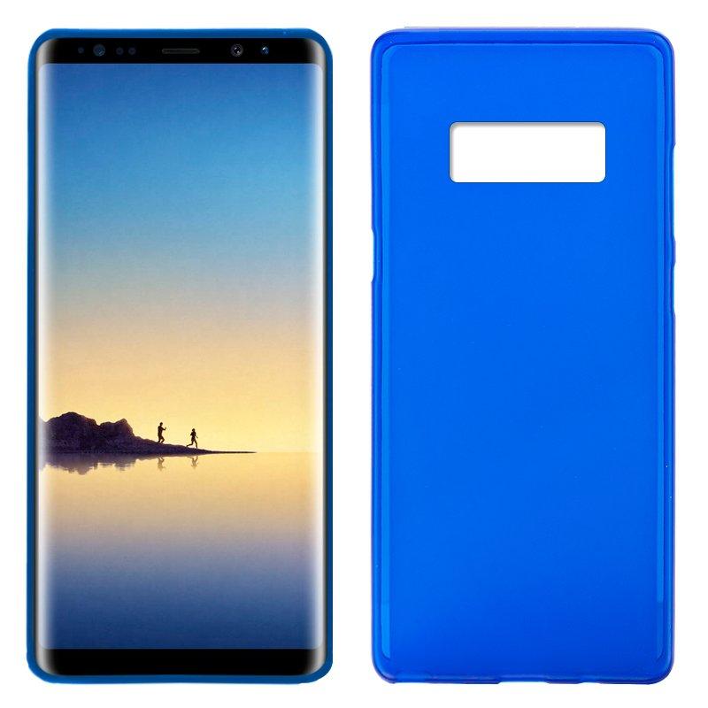 Изображение товара: Силиконовый чехол samsung N950 Galaxy Note 8 (синий, мягкий, a