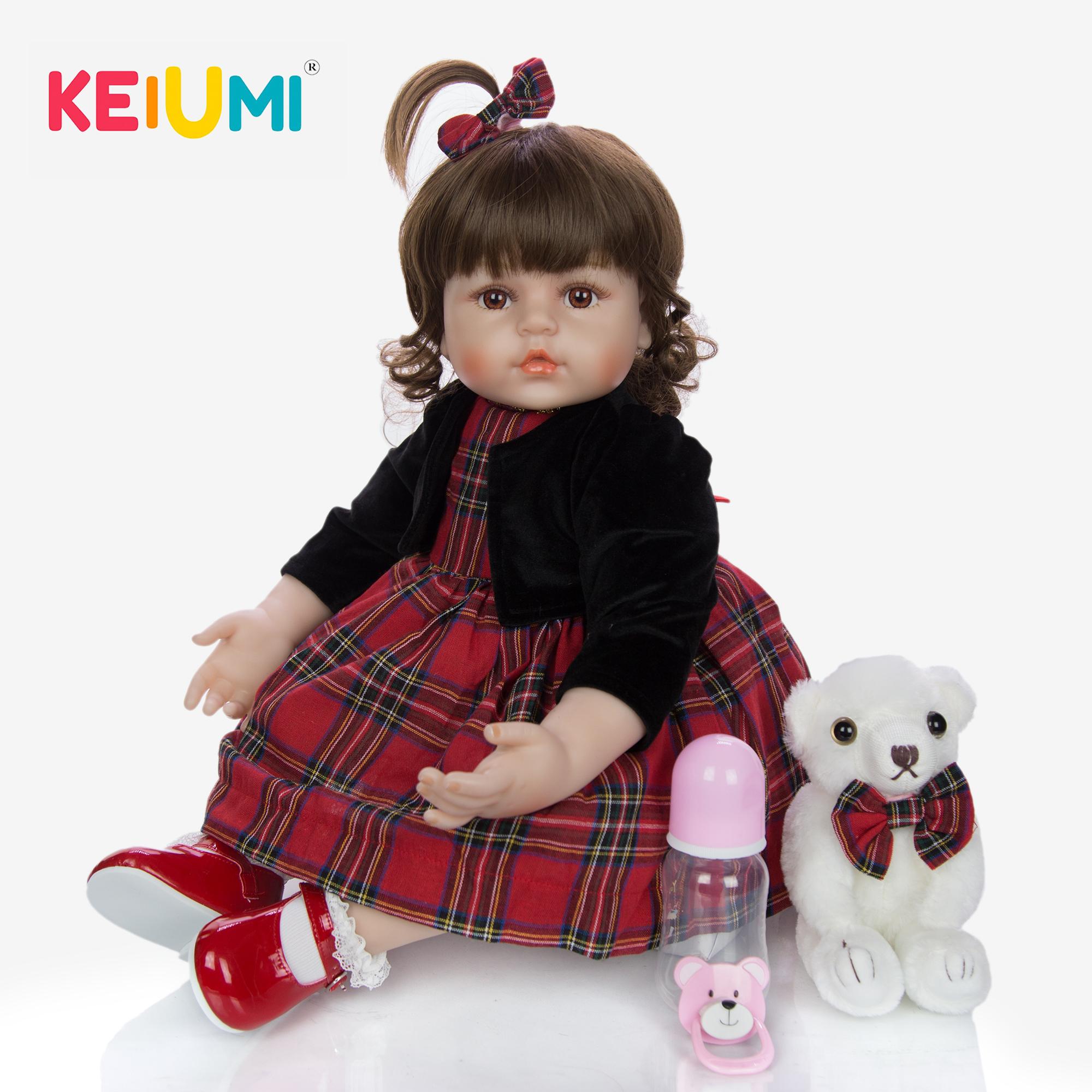 Изображение товара: Реалистичная силиконовая кукла реборн KEIUMI, 24 дюйма, 60 см