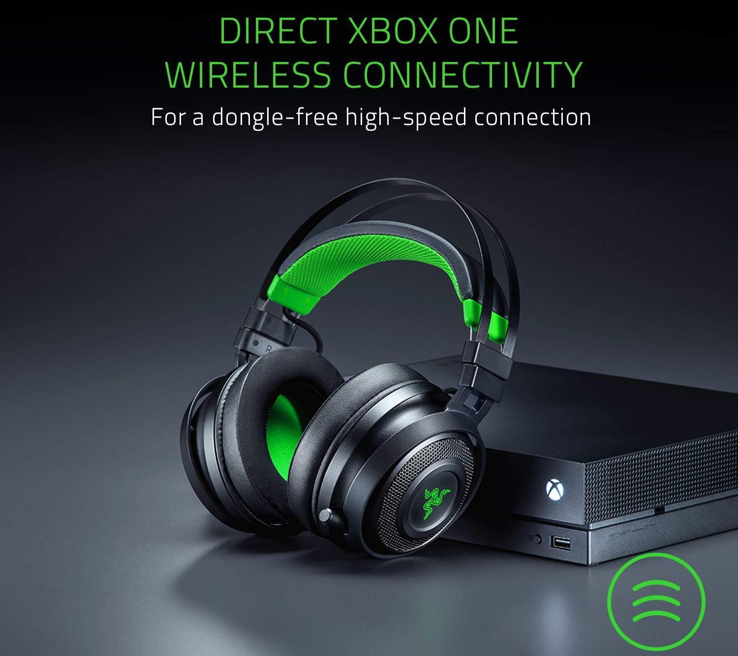 Изображение товара: Игровая гарнитура Razer Nari Ultimate Wireless (RZ04-02910100-R3M1) для Xbox One (Black/Green)